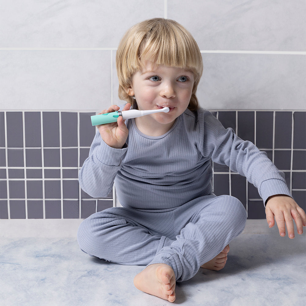 Matchstick Monkey rafmagnstannbursti - grænn api