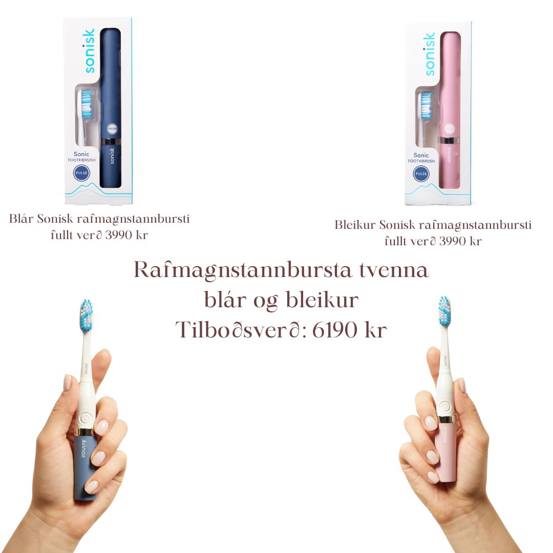 Tannburstatvenna bleikur&blár