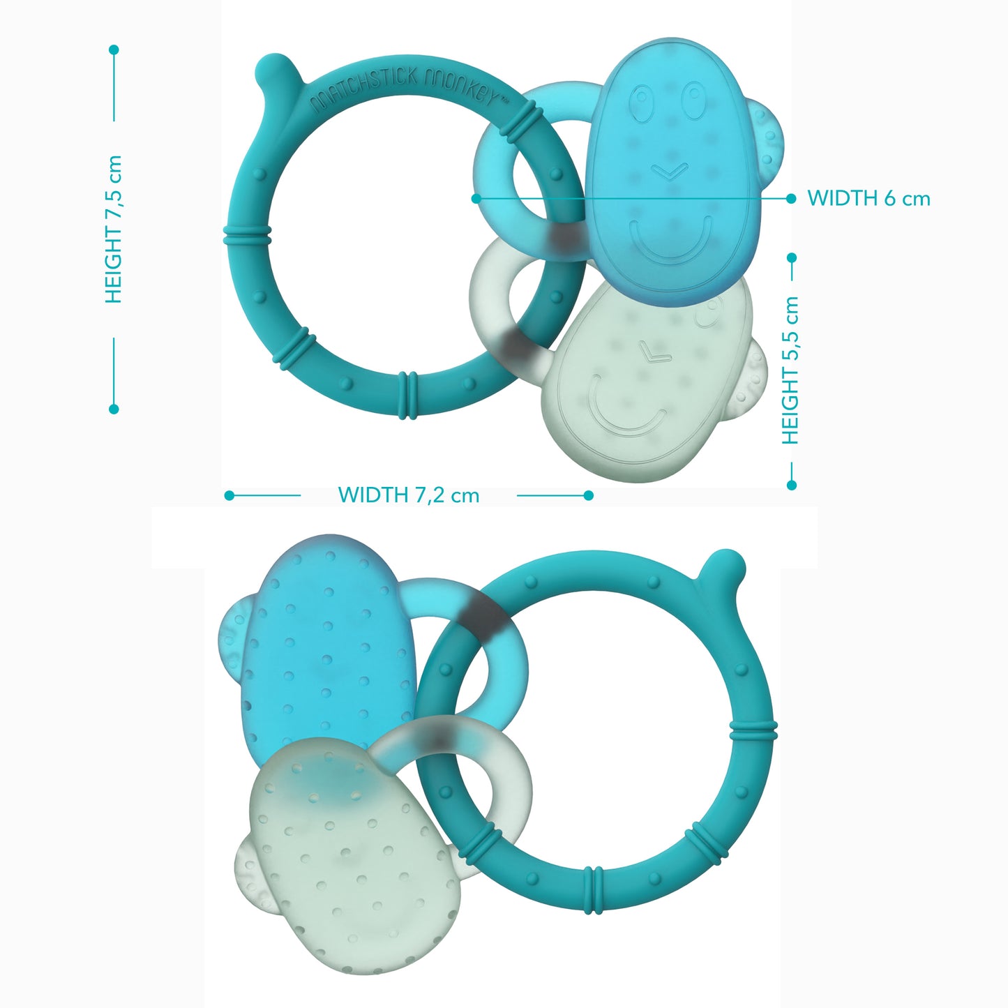 Kælinaghringur - ljósblár & mintugrænn - NÝTT