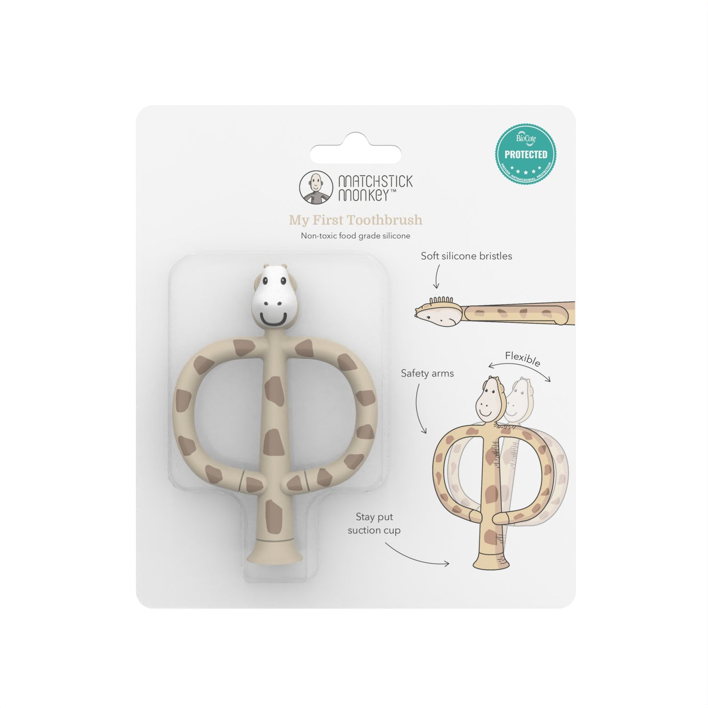 Nagtannbursti - gíraffi - NÝTT